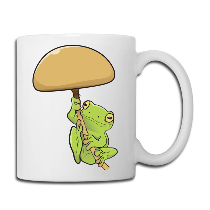 American Green Tree Frog And Fungus Coffee Mug | Artistshot