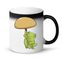 American Green Tree Frog And Fungus Magic Mug | Artistshot