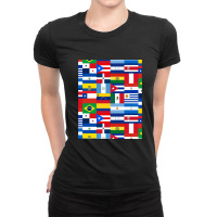 Flags Of Latin America Ladies Fitted T-shirt | Artistshot