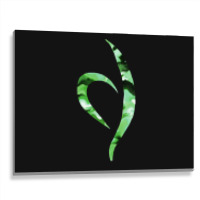 Green Marbled Neda Symbol Metal Print Horizontal | Artistshot