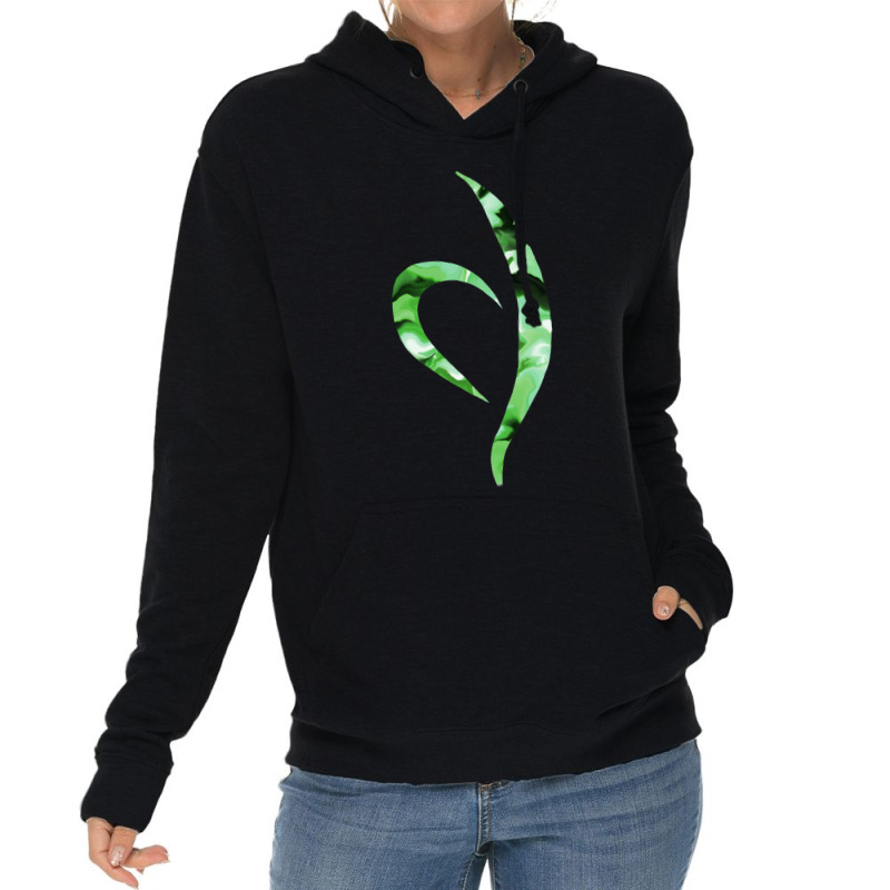 Green Marbled Neda Symbol Lightweight Hoodie | Artistshot