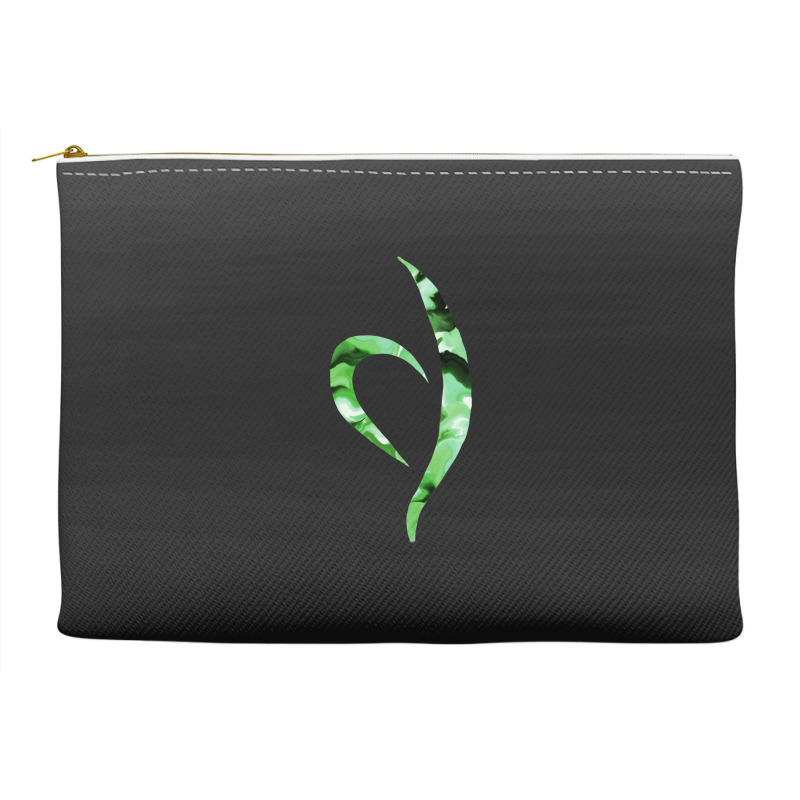 Green Marbled Neda Symbol Accessory Pouches | Artistshot