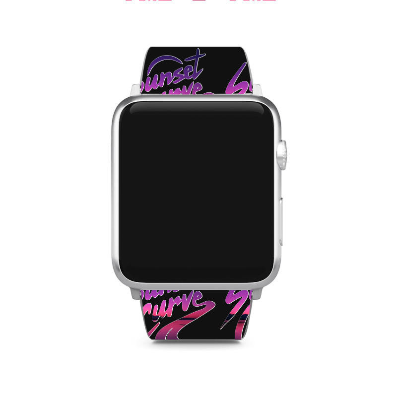 Awesome Sunset Curve Design Apple Watch Band | Artistshot