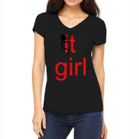 Fuck It Girl Women's V-neck T-shirt | Artistshot