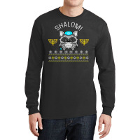 Shalom Menorah Jewish Racoon Design Cute Chanuka Jewish Gift Long Sleeve Shirts | Artistshot