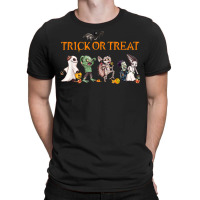 Funny Trick Or Treat Halloween Retro Monster Kids Costume T-shirt | Artistshot