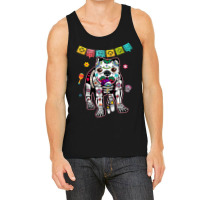 Calavera English Bulldog Dog Dia De Muertos Halloween Day Tank Top | Artistshot