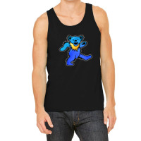 Blue Grateful Dancing Hippie Classic Rock Dead Bear Tank Top | Artistshot