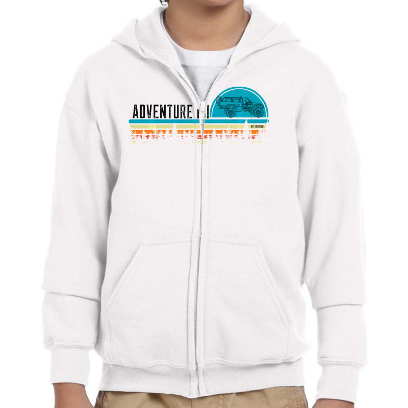 Treetops In The Sun 4-runner Overland Youth Zipper Hoodie by Min02 | Artistshot