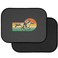 Horse Racing Retro Sunset Rear Car Mat | Artistshot