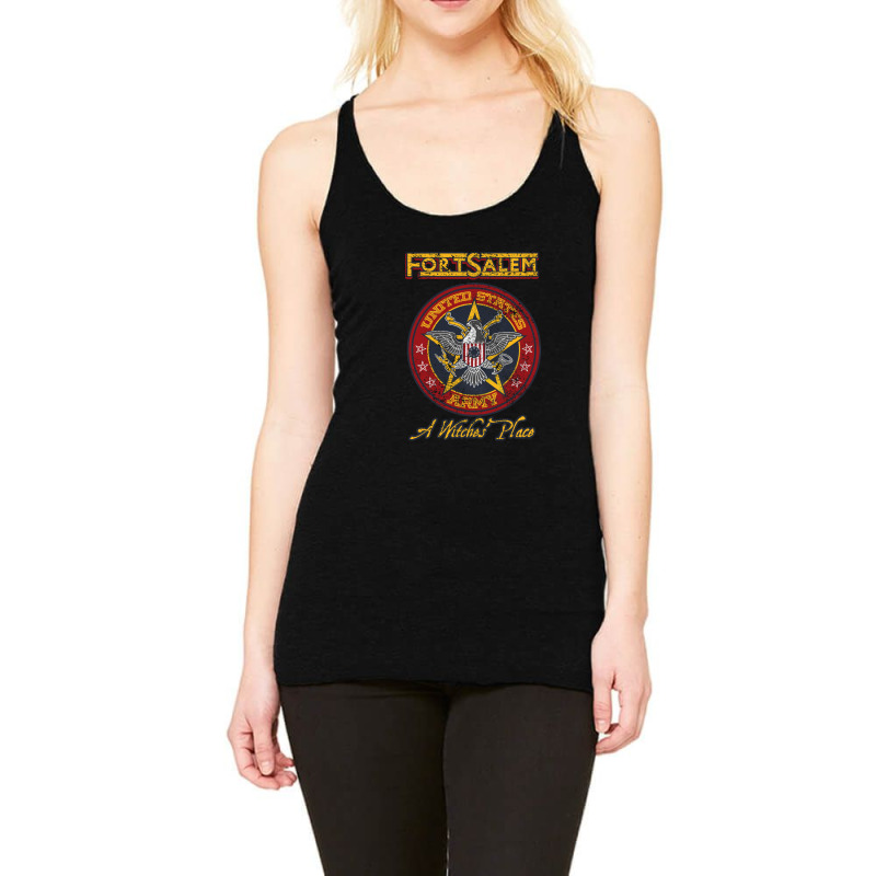 Fort Salem Distressed Racerback Tank by CindyBriner | Artistshot