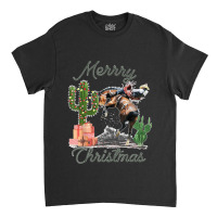 Rodeo Bucking Horse Western Cactus Cowboy Christmas Matching Classic T-shirt | Artistshot