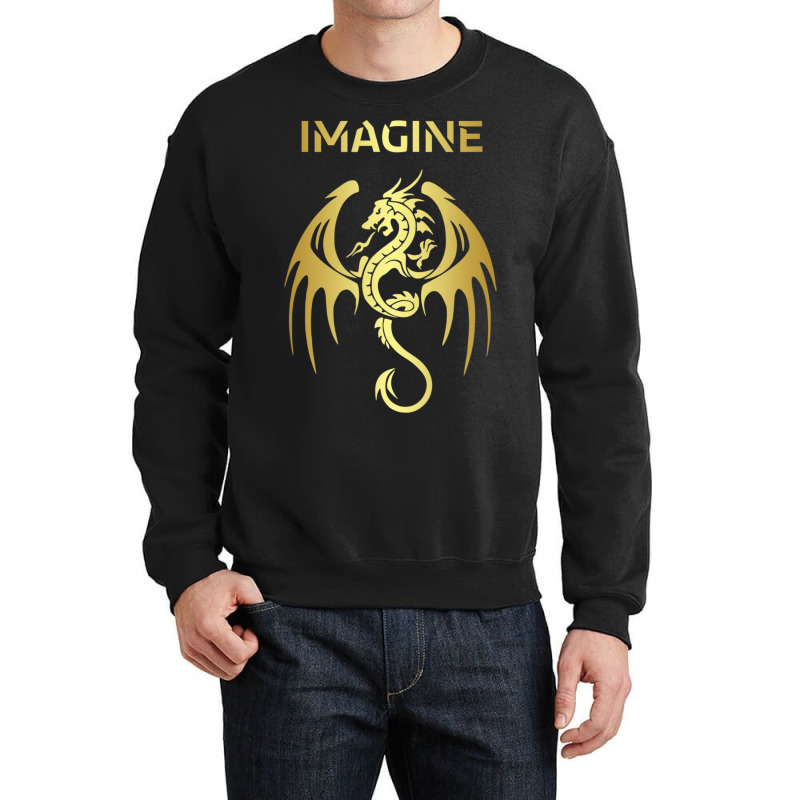 Fantasy Dragon Tattoo Style Crewneck Sweatshirt by cm-arts | Artistshot