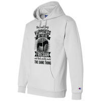 Riding   Can't Buy Happiness But Ride Friesian Horse T Shirt Champion Hoodie | Artistshot