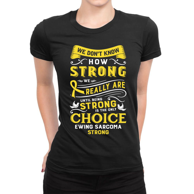 Ewing Sarcoma Awareness Ladies Fitted T-Shirt by tshiart | Artistshot