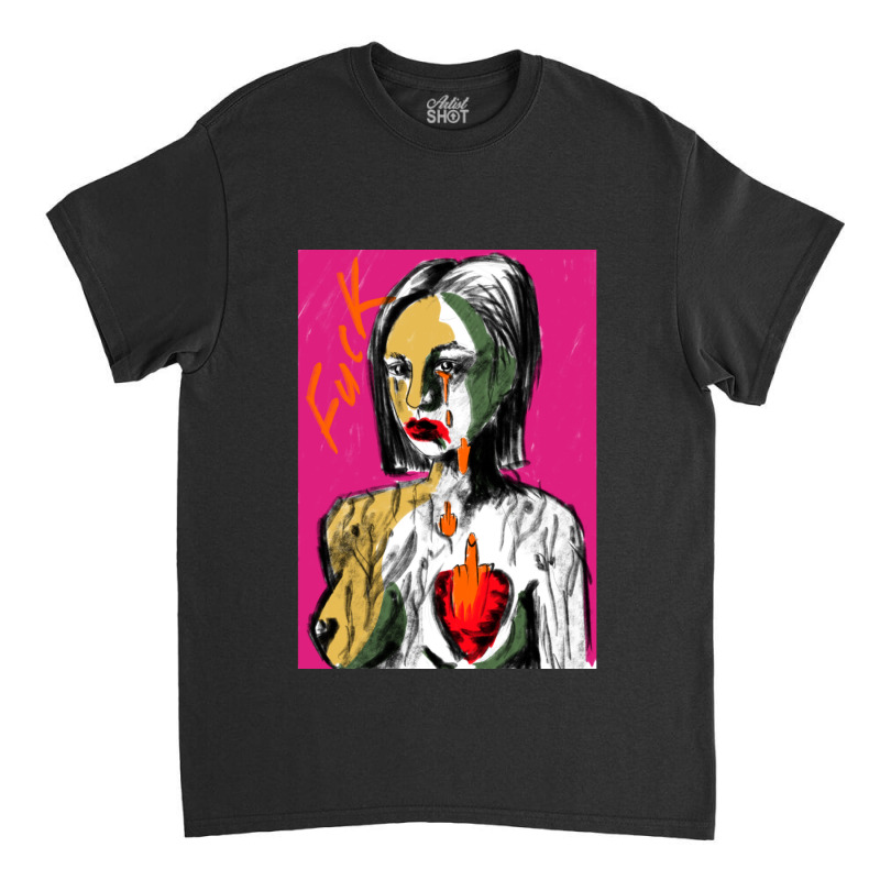 Fuck. Rock Girl. Classic T-shirt by cm-arts | Artistshot