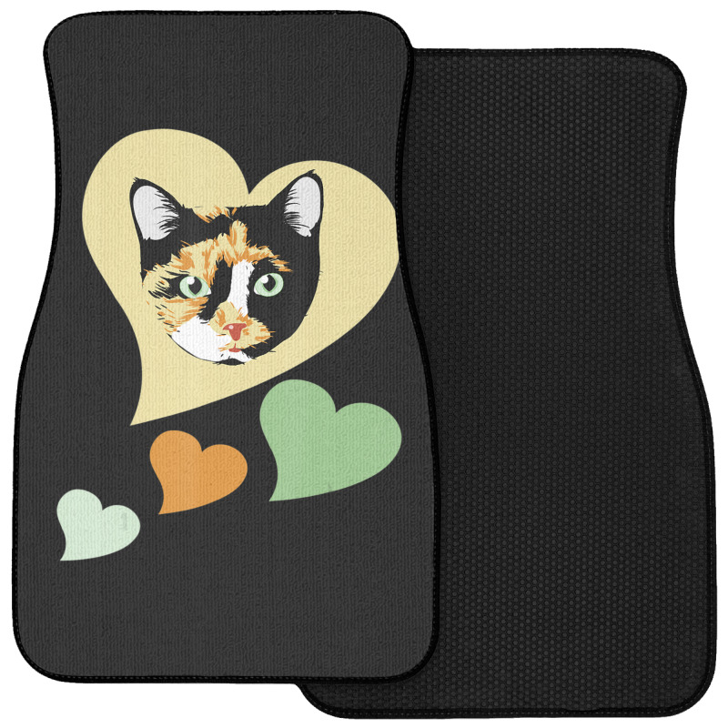 Calico Ca I Love My Calico Cats For Cat Lover Front Car Mat | Artistshot