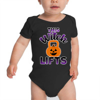 Jack O'lantern Workout Pumpkin Kettlebell This Witch Lifts Tank Top Baby Bodysuit | Artistshot