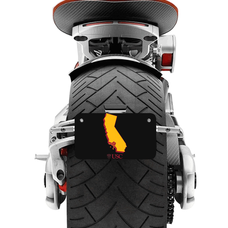 Usc University Of Southern California State Map Motorcycle License Plate | Artistshot