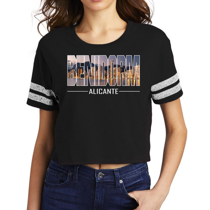 Benidorm, Province Of Alicante, Summer Holidays T Shirt Scorecard Crop Tee by daecuvifysha | Artistshot