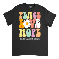 Peace Love Hope Ataxia Telangiectasia Awareness Gift T Shirt Classic T-shirt | Artistshot