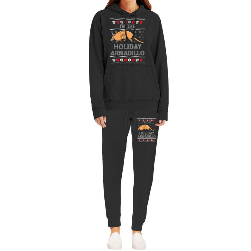 I M The Holiday Armadillo Funny Holiday Gift Ugly Christmas Hoodie & Jogger Set | Artistshot