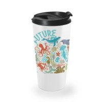 Future Marine Biologist Ocean Life Drawing Whale Octopus Travel Mug | Artistshot