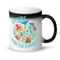 Future Marine Biologist Ocean Life Drawing Whale Octopus Magic Mug | Artistshot