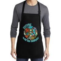 Future Marine Biologist Ocean Life Drawing Whale Octopus Medium-length Apron | Artistshot