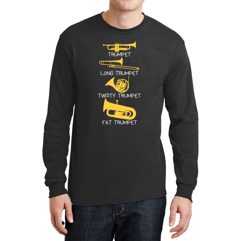 Types Of Trumpet Long Sleeve Shirts by DenzelTyler | Artistshot