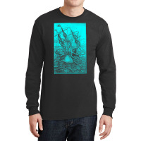 Giant Octopus Pirate Ship Vintage Kraken Sailing Squid Xmas Long Sleeve Shirts | Artistshot