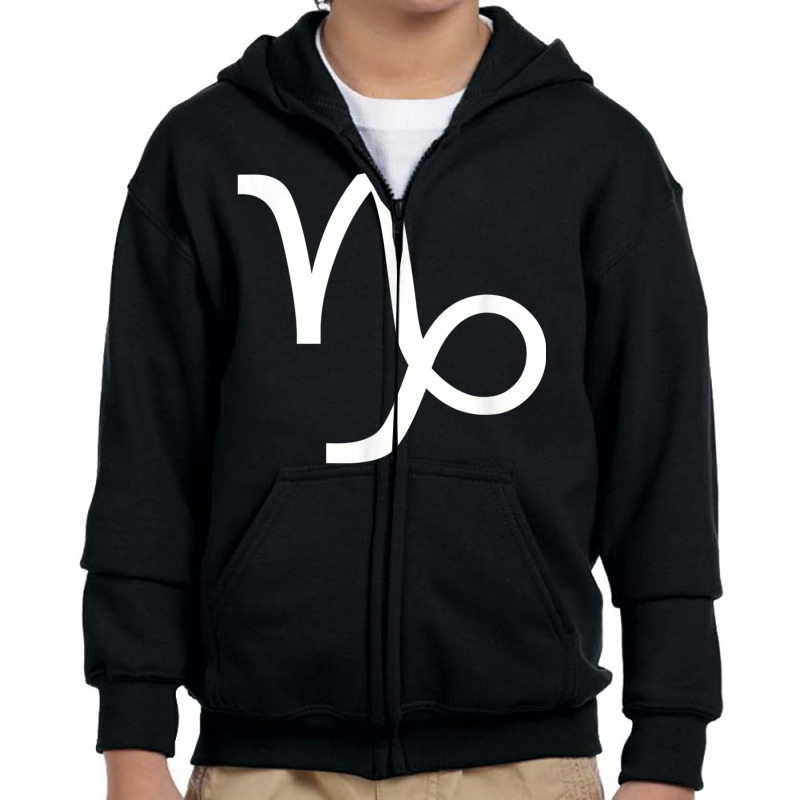 Capricorn Zodiac T Shirt Youth Zipper Hoodie | Artistshot