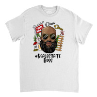 Bald Black Man Real Estate Boss Classic T-shirt | Artistshot