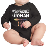 Indigenous People Native American Tuscarora Woman Long Sleeve Baby Bodysuit | Artistshot