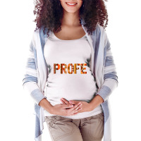 Profe Spanish Teacher Latin Professor T Shirt Maternity Scoop Neck T-shirt | Artistshot