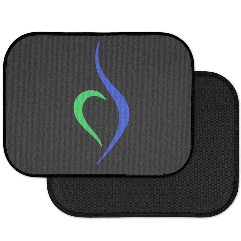 Blue And Green Eating Disorder Symbol - Neda Rear Car Mat | Artistshot