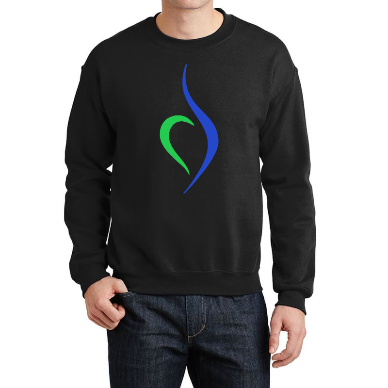 Blue And Green Eating Disorder Symbol - Neda Crewneck Sweatshirt | Artistshot