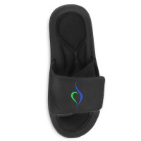 Blue And Green Eating Disorder Symbol - Neda Slide Sandal | Artistshot