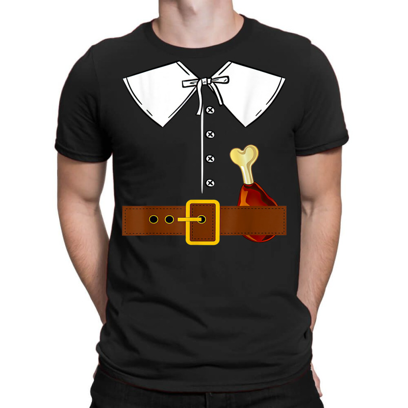 Pilgrim Costume Hat Colonist Thanksgiving Turkey Day Gift T-shirt | Artistshot