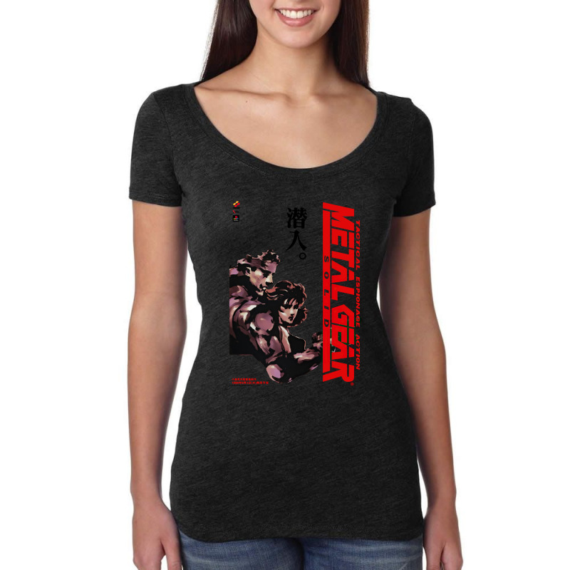 Metal Gear Solid 1 Women's Triblend Scoop T-shirt by ThomasMNykamp | Artistshot