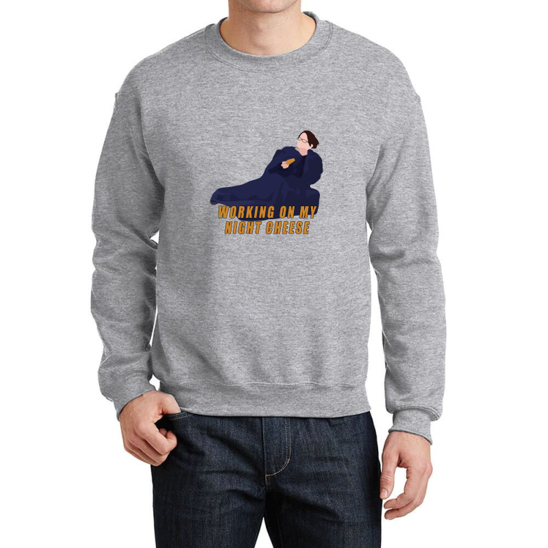 Working On My Night Cheese Liz Lemon Crewneck Sweatshirt by waynejulieta | Artistshot