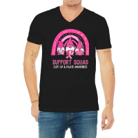 Cleft Lip & Palate Awareness Support Squad Gnomes Rainbow T Shirt V-neck Tee | Artistshot