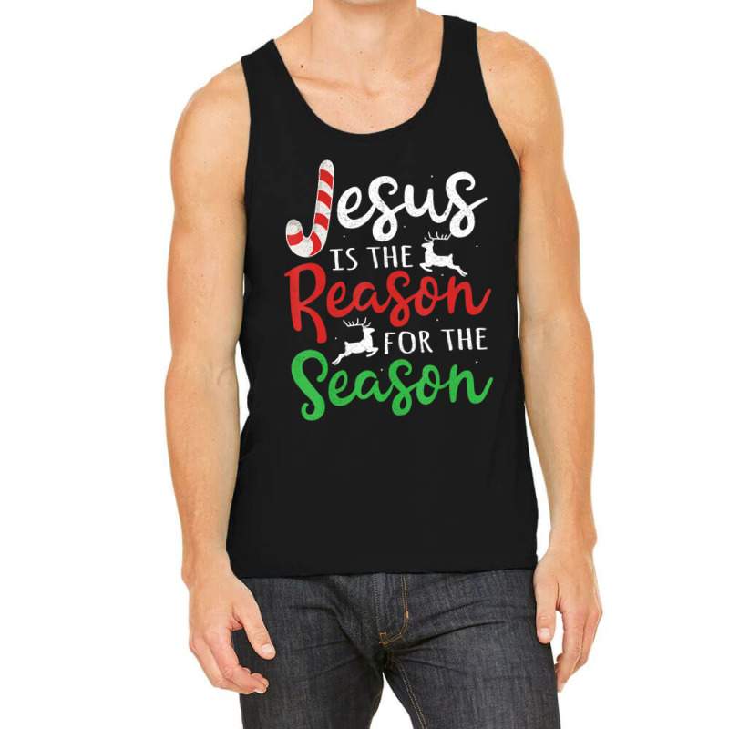 Jesus Is The Reason For The Season Christmas Tank Top by cm-arts | Artistshot