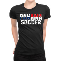 Panama Soccer Lovers Jersey Panamanian Flag Football Players T Shirt Ladies Fitted T-shirt | Artistshot