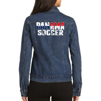 Panama Soccer Lovers Jersey Panamanian Flag Football Players T Shirt Ladies Denim Jacket | Artistshot