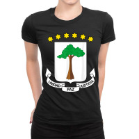 National Coat Of Arms Of Equatorial Guinea T Shirt Ladies Fitted T-shirt | Artistshot