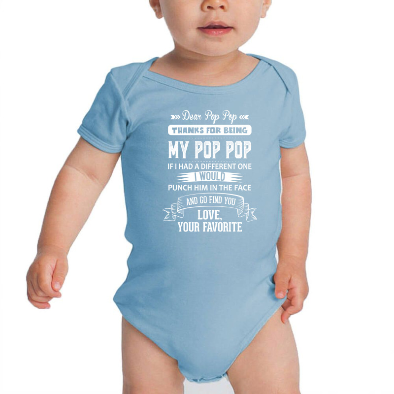 Dear Pop Pop, Love, Your Favorite Baby Bodysuit | Artistshot