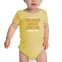 Never Underestimate The Strength Of A Childhood Cancer Warrior Baby Bodysuit | Artistshot