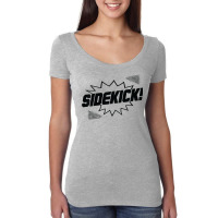 Kids Superhero Sidekick For Little Brother Or Newborn Sister Women's Triblend Scoop T-shirt | Artistshot