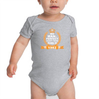 No Man Is Perfect Except Those Born In 1983 Baby Bodysuit | Artistshot